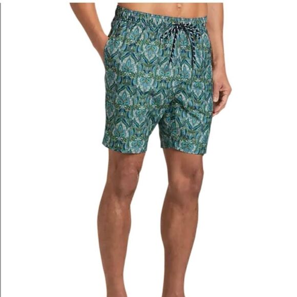 Joseph Abboud paisley swim trunks - Picture 1 of 7